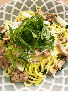 白菜と大葉としらすの塩焼きそば-レシピのメイン写真