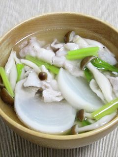 蕪と豚肉の和風スープ-レシピのメイン写真