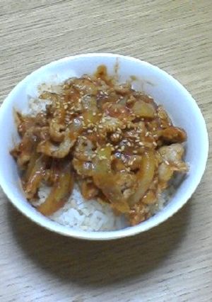 ぱぱっと洋風豚丼-レシピのメイン写真