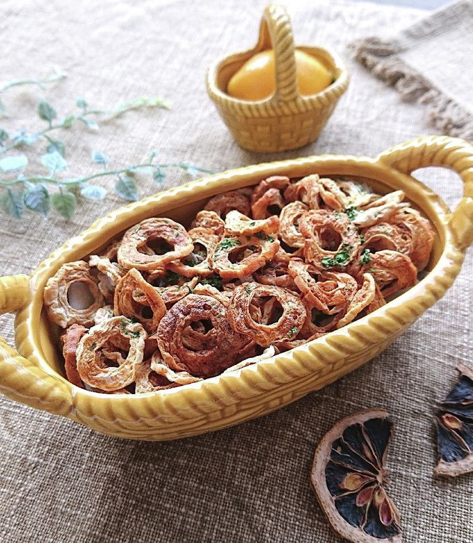 レンジで2～4分サクサクちくわチップス by おなかがぺこりん