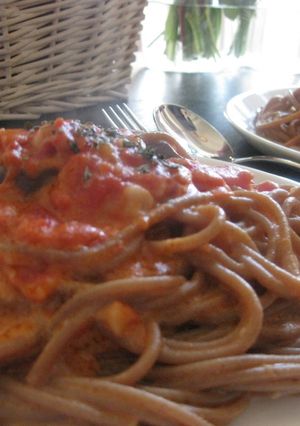 初心者におすすめ！トマトクリームパスタ-レシピのメイン写真