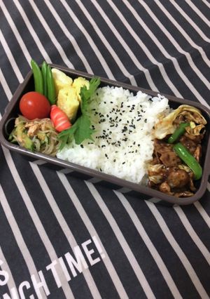 高校生弁当5/20回鍋肉弁当-レシピのメイン写真