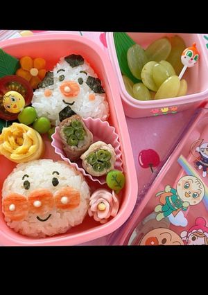 アンパンマン＆おむすびマン弁当-レシピのメイン写真