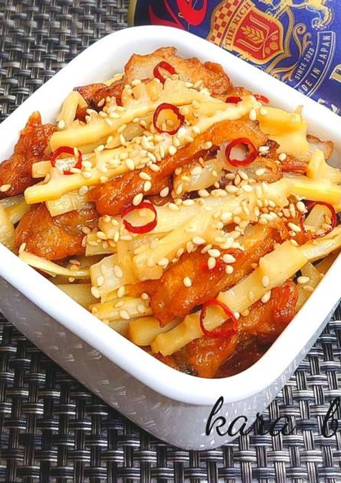 お弁当に◎淡竹といか天の中華風きんぴら-レシピのメイン写真