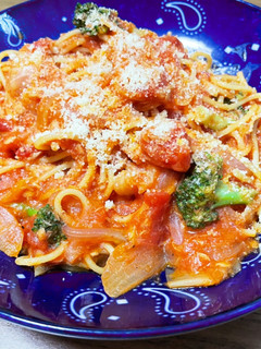 ワンポットで!ツナのトマトパスタ-レシピのメイン写真