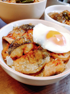 濃旨!サワラ(サゴシ)と野菜の蒲焼き丼-レシピのメイン写真