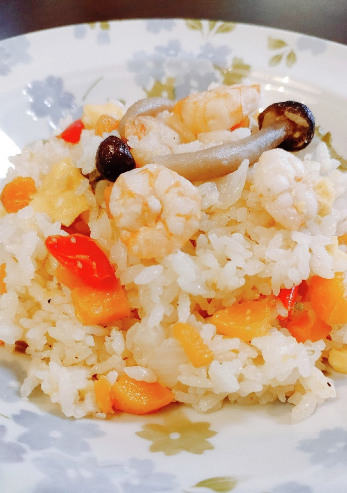 炊飯器で簡単！卵とえびのピラフ-レシピのメイン写真