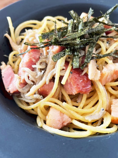 舞茸しらすベーコンのパスタ*-レシピのメイン写真