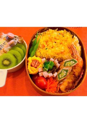 息子ちゃん体育祭お弁当-レシピのメイン写真