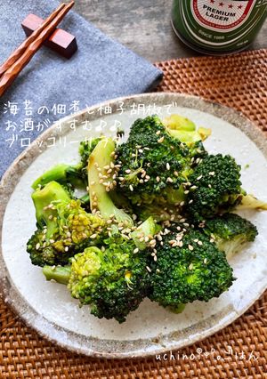 海苔の佃煮と柚子胡椒でブロッコリーサラダ-レシピのメイン写真