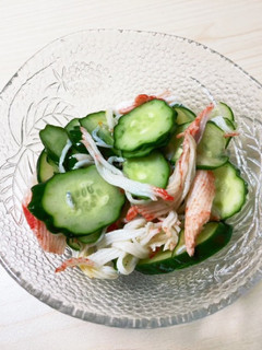 胡瓜とかにかまの酢の物-レシピのメイン写真