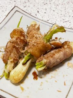 鰹まみれ 肉巻き島らっきょう-レシピのメイン写真