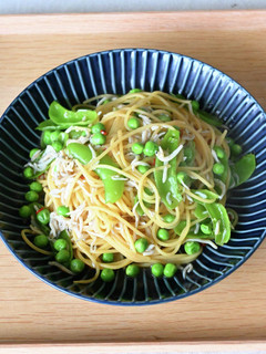 スナップエンドウとしらすのパスタ-レシピのメイン写真