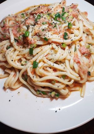 簡単☆ポン酢風味のネギトロうどん-レシピのメイン写真
