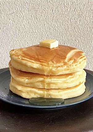 分厚いホットケーキ膨らませるコツ！-レシピのメイン写真