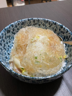 スープはるさめワンタン丼-レシピのメイン写真