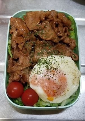 洋風豚バラ丼弁当-レシピのメイン写真