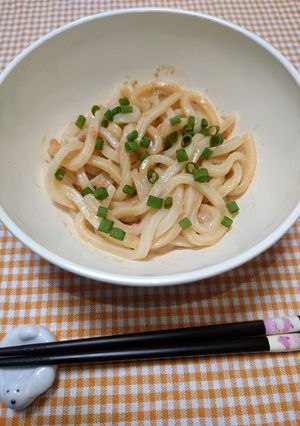 簡単☆お手軽鮭のバター醤油うどん♩-レシピのメイン写真
