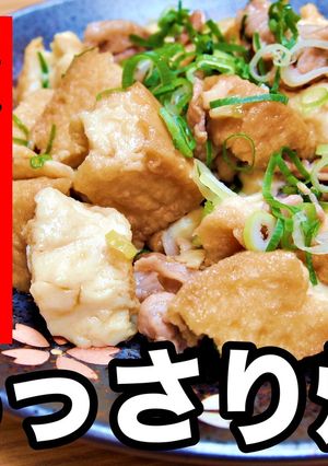 厚揚げと豚肉のあっさり炒め-レシピのメイン写真
