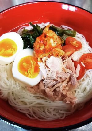 【メモ】冷麺風素麺-レシピのメイン写真