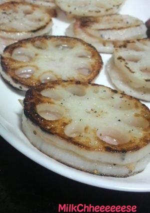シンプル野菜料理☆れんこんのサクサク焼き-レシピのメイン写真