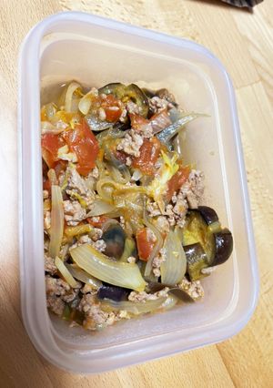 生トマトで作るナスのパスタソース-レシピのメイン写真