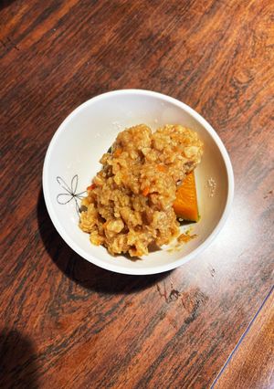 ☆父特製☆蒸し南瓜の鷄そぼろ餡ぶっかけ-レシピのメイン写真