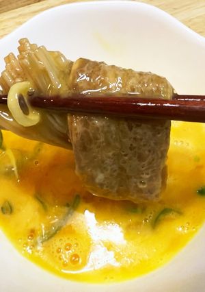 うなぎのタレで作るお揚げのすき焼き改善版-レシピのメイン写真