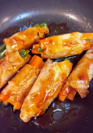 人参といんげんの豚肉巻き-レシピのメイン写真