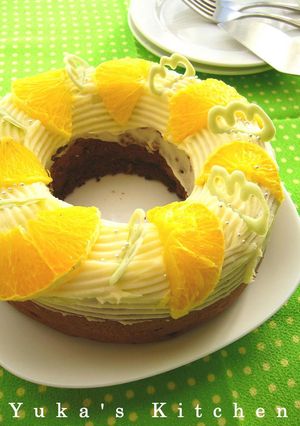 白い天使のリングのココアエンジェルケーキ-レシピのメイン写真
