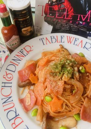 お楽しみ♡もうすぐ会える恋するナポリタン-レシピのメイン写真