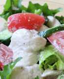 ヘルシーで大満足☆鶏むね肉の満腹サラダ