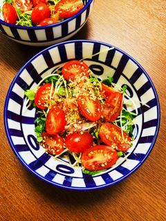 トマトとかいわれのポン酢和え-レシピのメイン写真