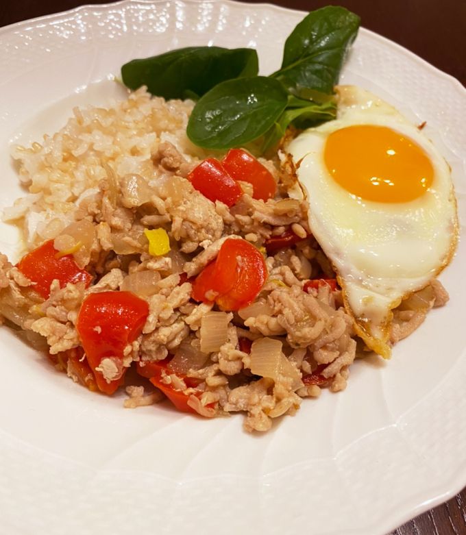 ホットクックで簡単☆ガパオライス風 by mienachan ホットクックで簡単☆ガパオライス風 by mienachan