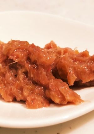 ルバーブの練り梅風(鰹節味)-レシピのメイン写真