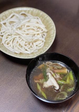 牛すじ煮込みを使ったつけうどん♪-レシピのメイン写真