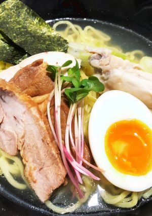おうちで【煮干し鶏白湯ラーメン】-レシピのメイン写真