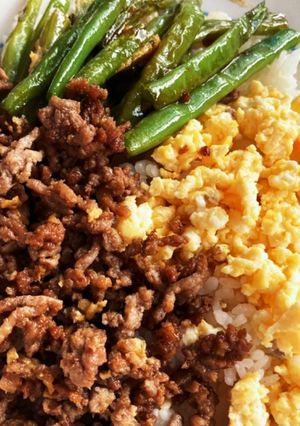 ワンパン！三色 そぼろご飯-レシピのメイン写真
