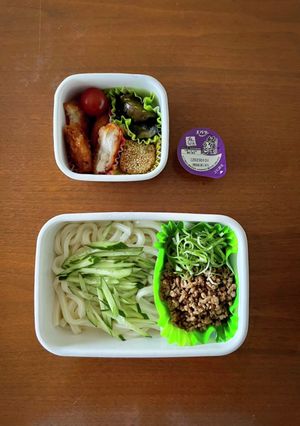 中学生野球弁当54｜冷し坦々うどん-レシピのメイン写真