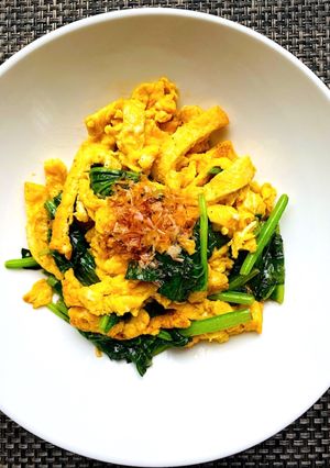 油揚げとほうれん草のチャンプルー-レシピのメイン写真