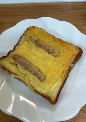 朝ごはんに！フライパンでチーズトースト-レシピのメイン写真
