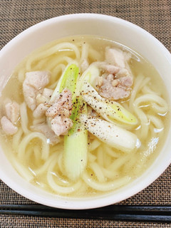 お肉が美味しい!鶏塩うどん-レシピのメイン写真