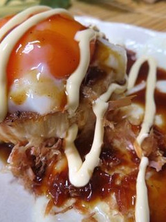お好み風エノキの根元のたまごのせ焼き -レシピのメイン写真