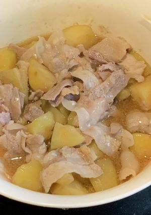 レンジ系ジャガ豚醤油煮-レシピのメイン写真