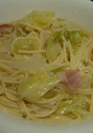 キャベツとベーコンのスープパスタ-レシピのメイン写真