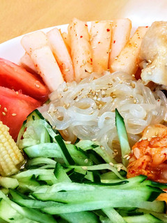 低糖質!ぷるぷる鶏胸肉のしらたき冷麺-レシピのメイン写真