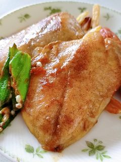 【白身魚のバター焼きオクラ添え】-レシピのメイン写真