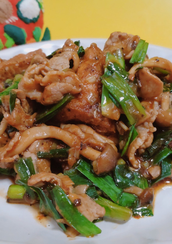 ニラと厚揚げの麻婆炒め-レシピのメイン写真