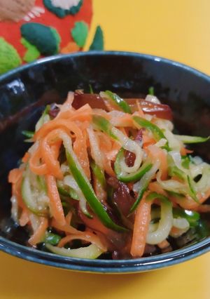 きくらげ入り千切り野菜の酢の物　-レシピのメイン写真