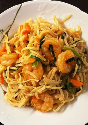 エスニック料理★海老の炒めビーフン-レシピのメイン写真